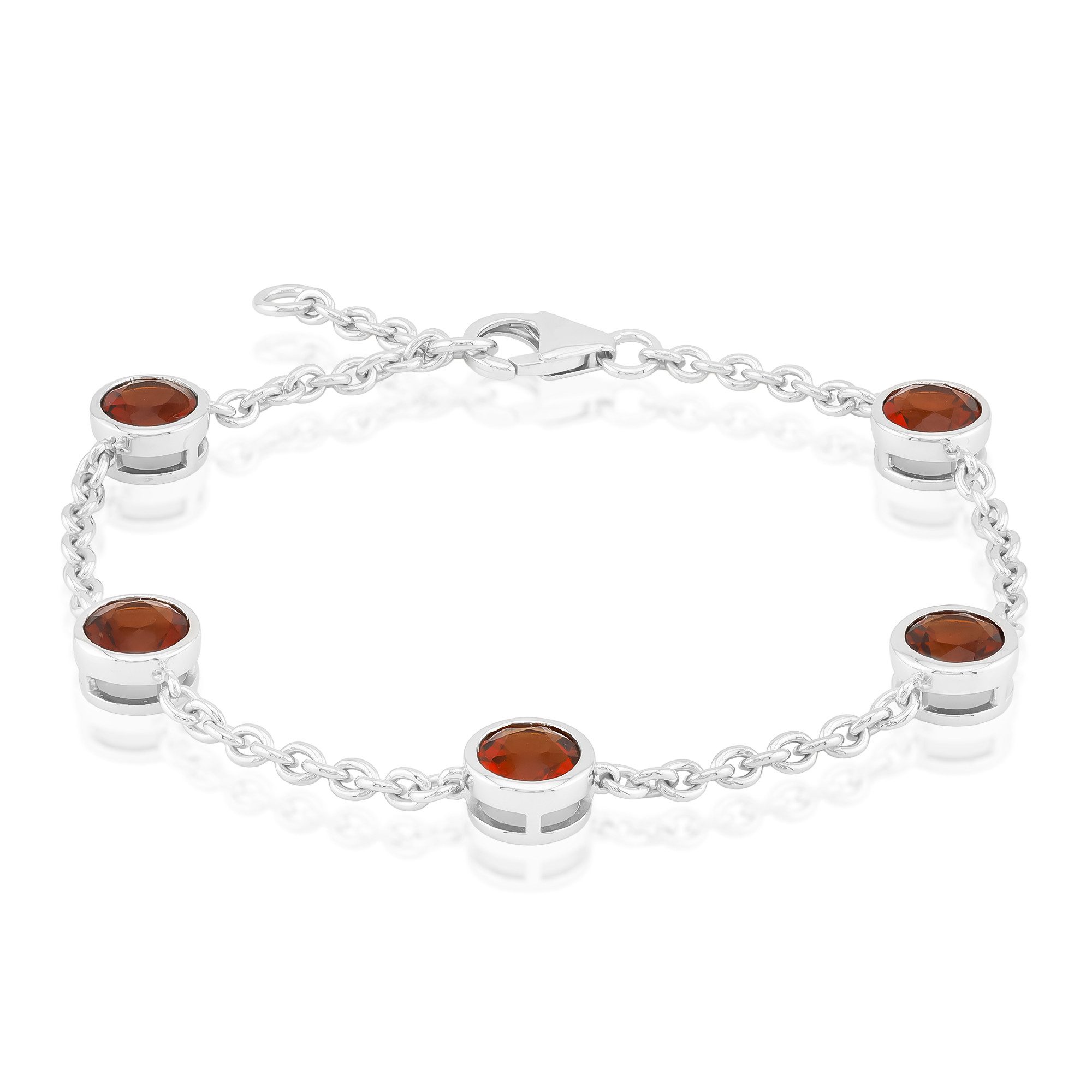 Cavill Silberarmband Madeira Citrin Rhodium Silberarmband (1-tlg)