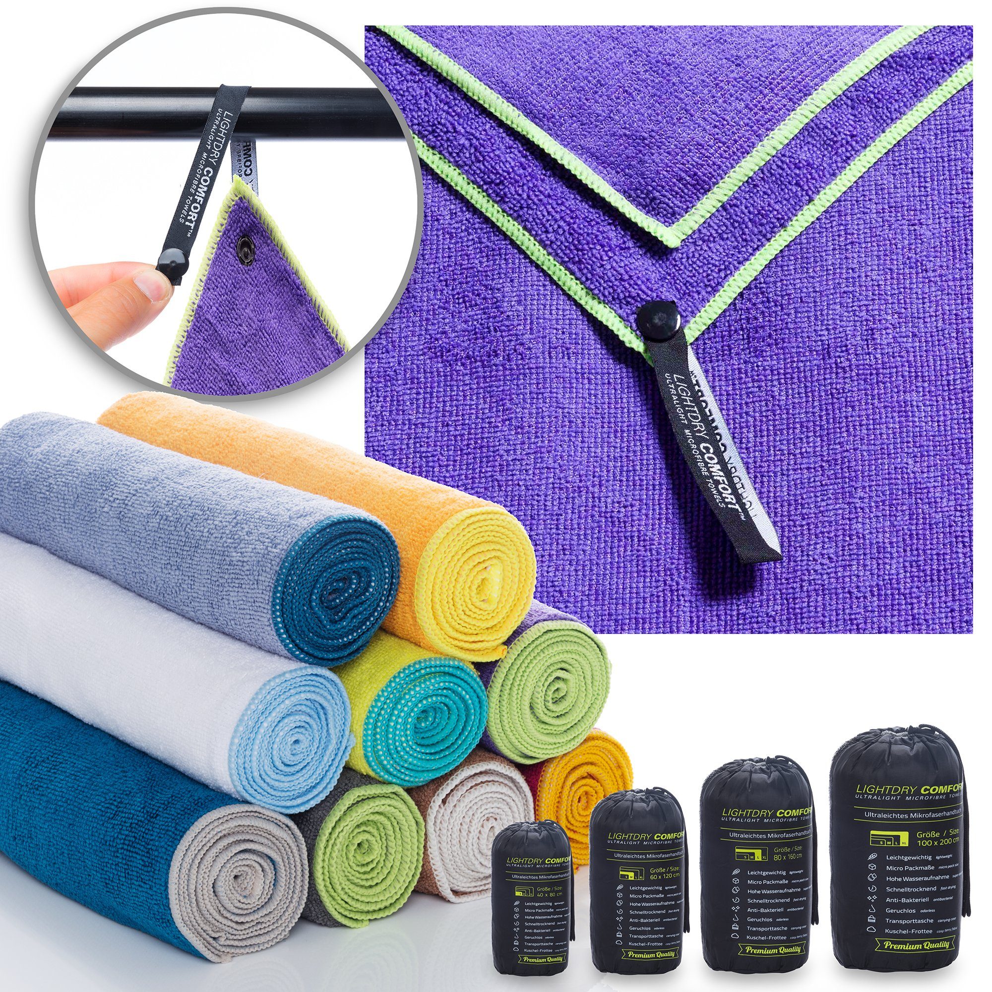 LightDry Reisehandtuch LightDry Reisehandtuch – Leichtes Mikrofaser-Sport u günstig online kaufen