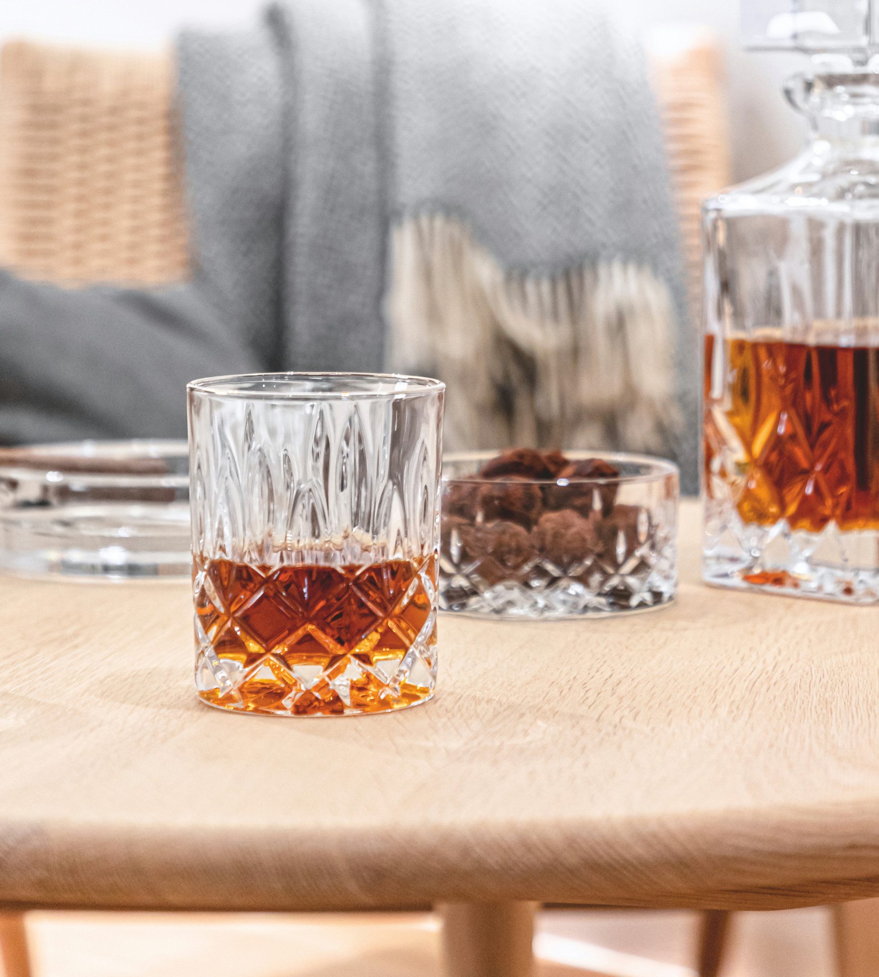Nachtmann Longdrinkglas Nachtmann Noblesse Whisky Set Noblesse 3 tlg, Kristallglas