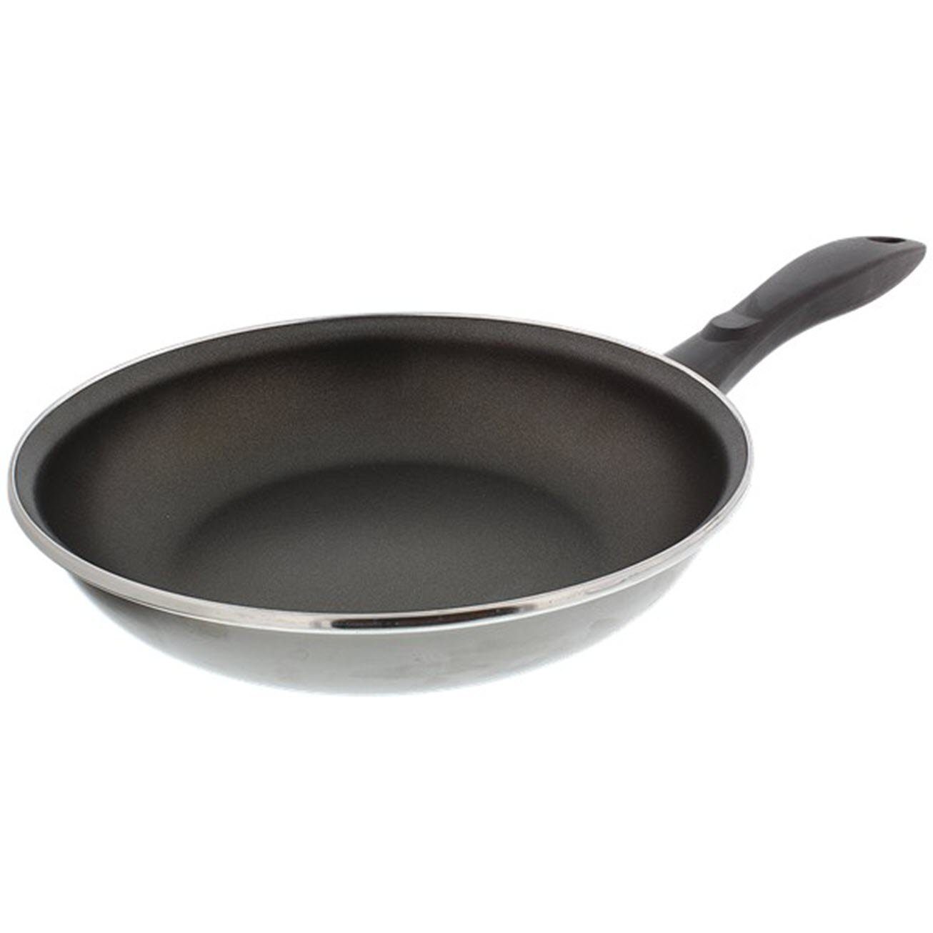 bkitchen Bratpfanne Bratpfanne viele Herdarten 28, 24, 20 cm Kitchen, Edelstahl