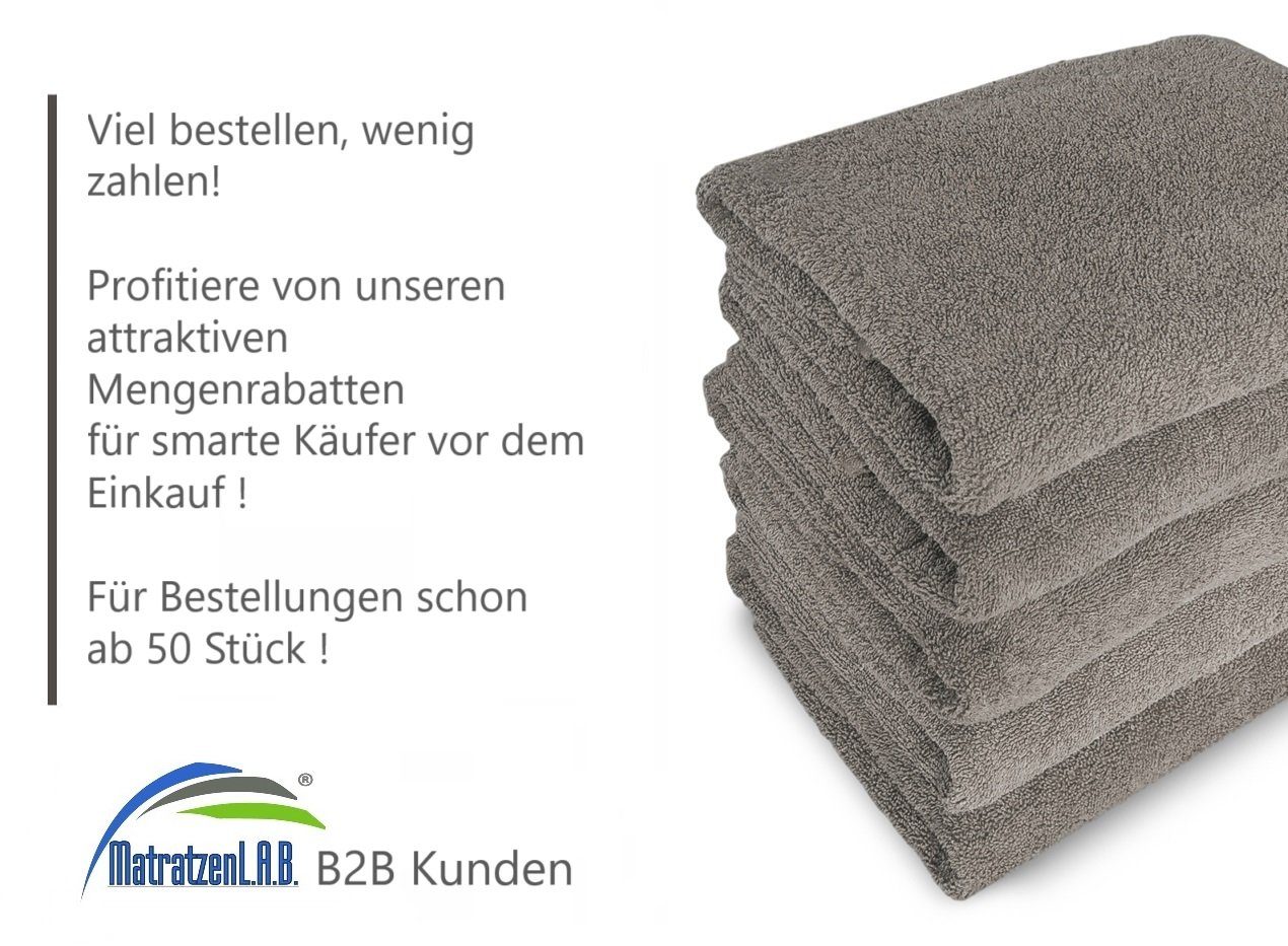 verpackt Aufhänger, g/m², rosa Farben, (Set, einzeln Rimini 5-tlg), 03 Handtuch 23 100% mit - Set Frottee, Baumwolle, 500 MatratzenL.A.B®