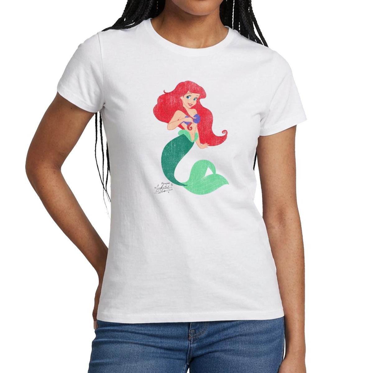 Spreadshirt T-Shirt Arielle Vintage Look Frauen T-Shirt (1-tlg)