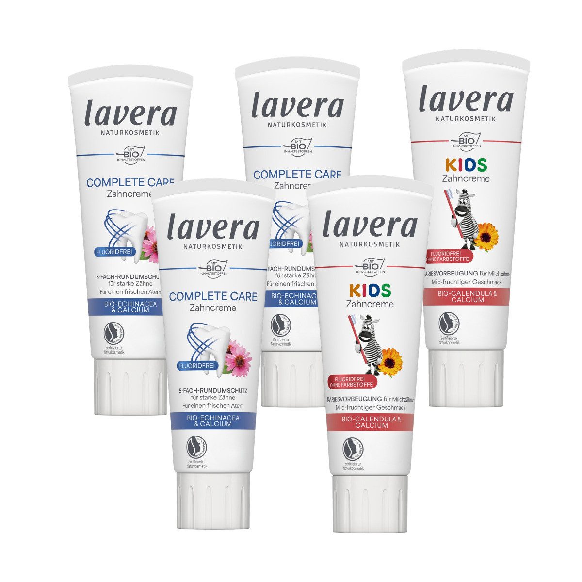 lavera Zahnpasta Family Zahnpaste Set, (375-St)