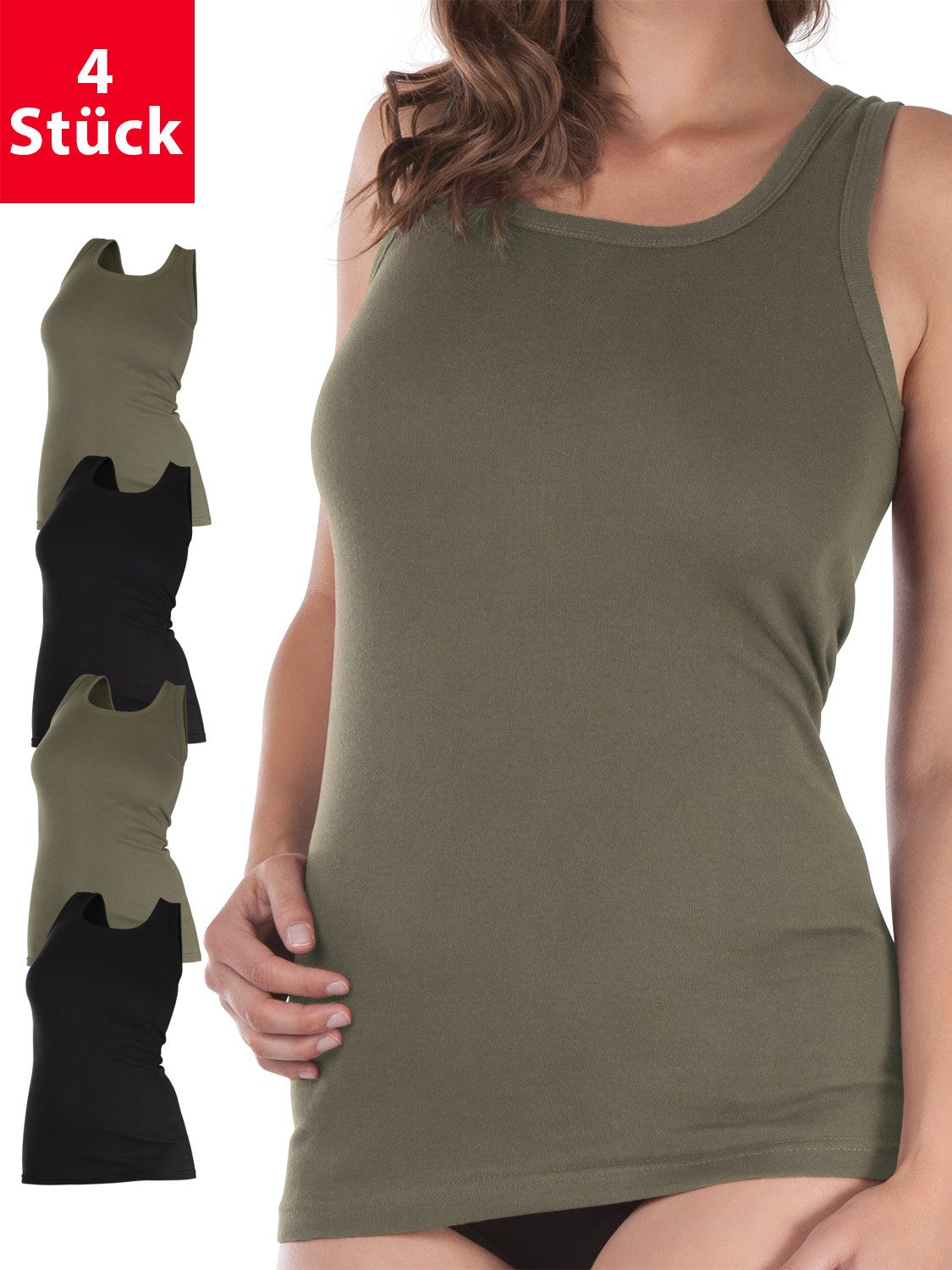 Mix (2x Schwarz + 2x Olive)