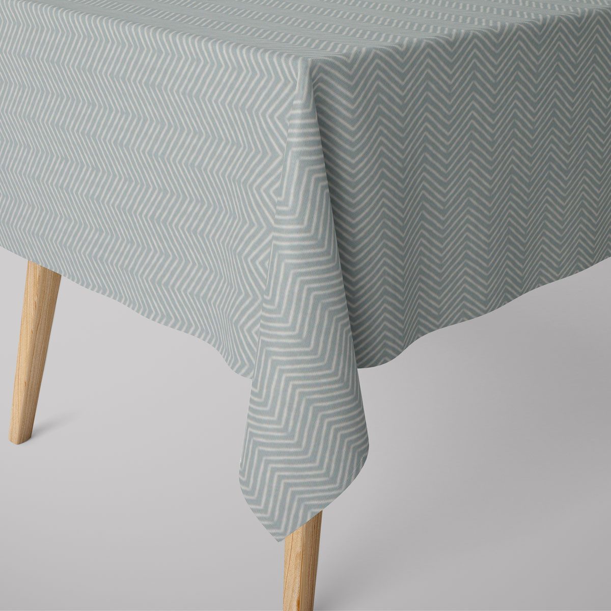 SCHÖNER LEBEN. Tischdecke Pica ZickZack mint verschiedene Größen, handmade