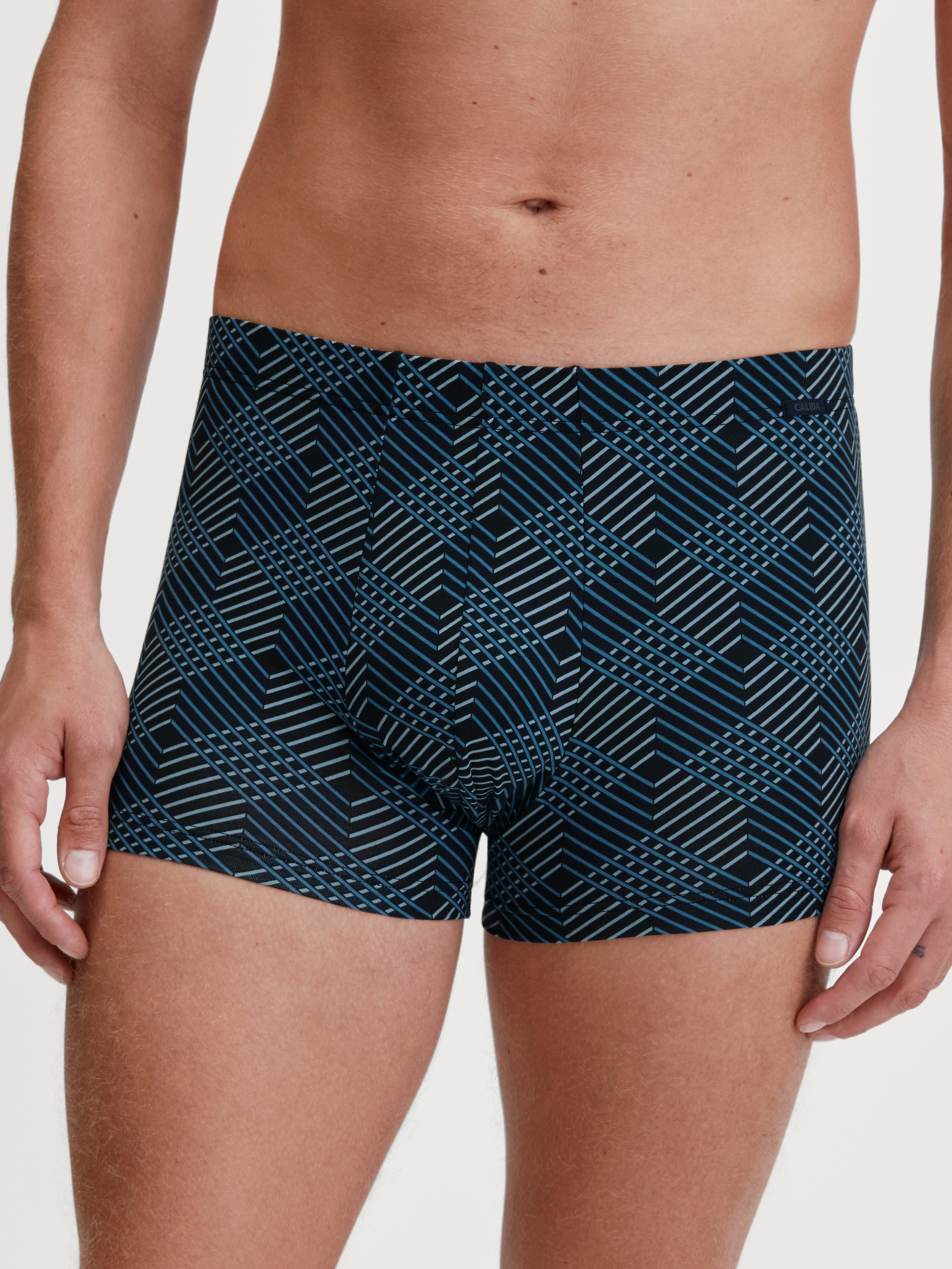 CALIDA Boxershorts Grafic Cotton gestreift, ohne Eingriff, überzogenem Bund günstig online kaufen