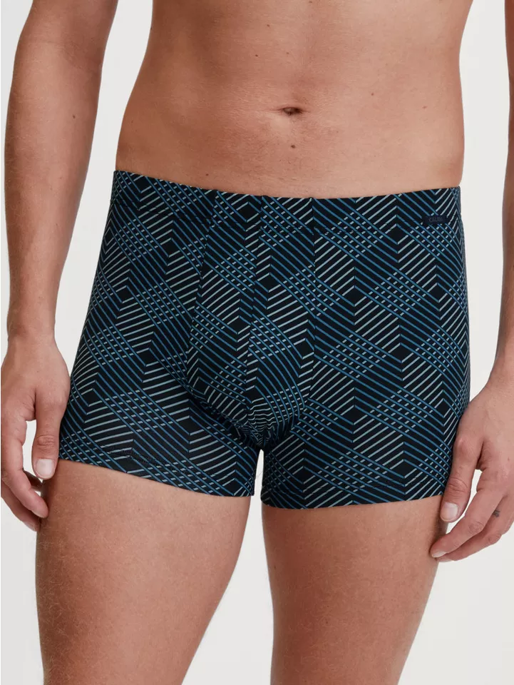 CALIDA Boxershorts Grafic Cotton gestreift, ohne Eingriff, überzogenem Bund