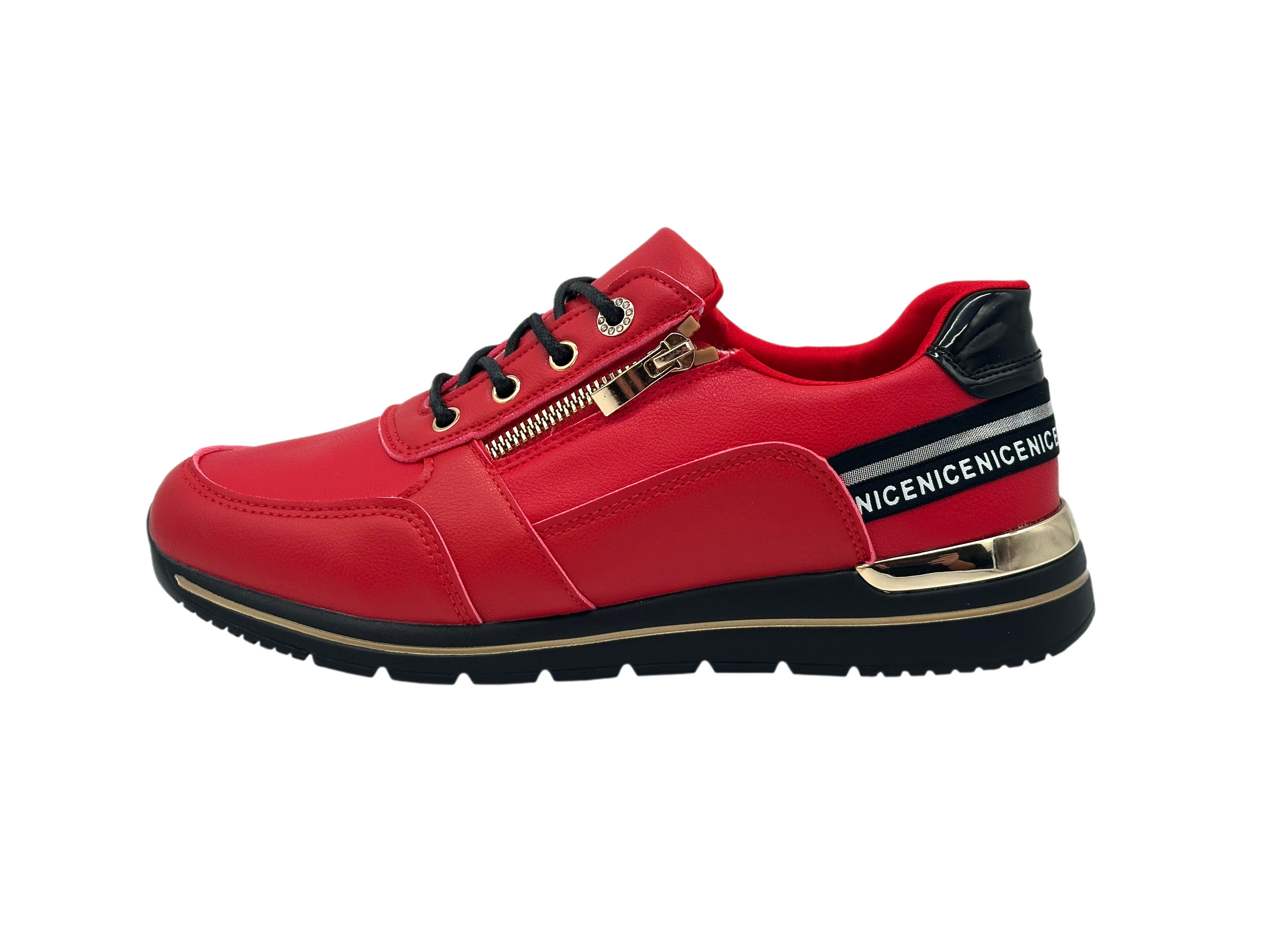 Nowaland Damen Freizeitschuhe Leichter Plateau-Schuh Sneaker Leicht, Pflegeleicht, Komfortabel
