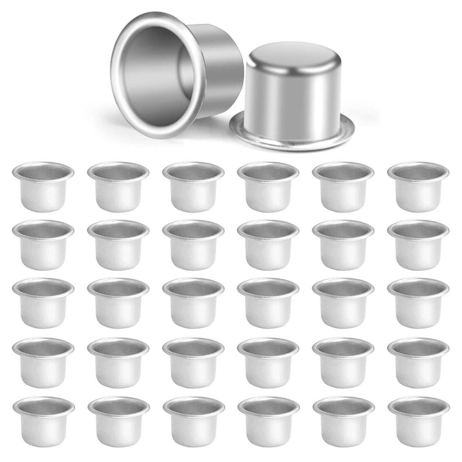 LuxusKollektion Kerzentülle Kerzenhalter Metall Silber 30Stk (30 St)