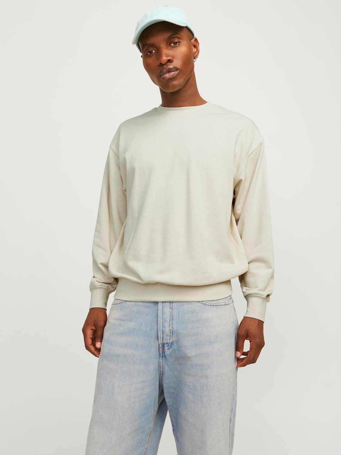 Jack & Jones Sweatshirt JJECHARGE SWEAT CREW NECK NOOS mit Rippbündchen günstig online kaufen