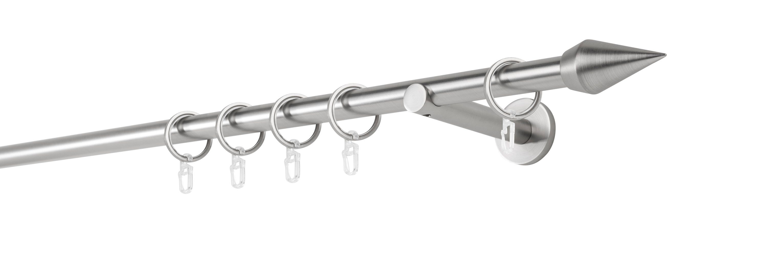 ondeco Gardinenstange Rundrohr Wandabstand 12cm Kegel, günstig online kaufen