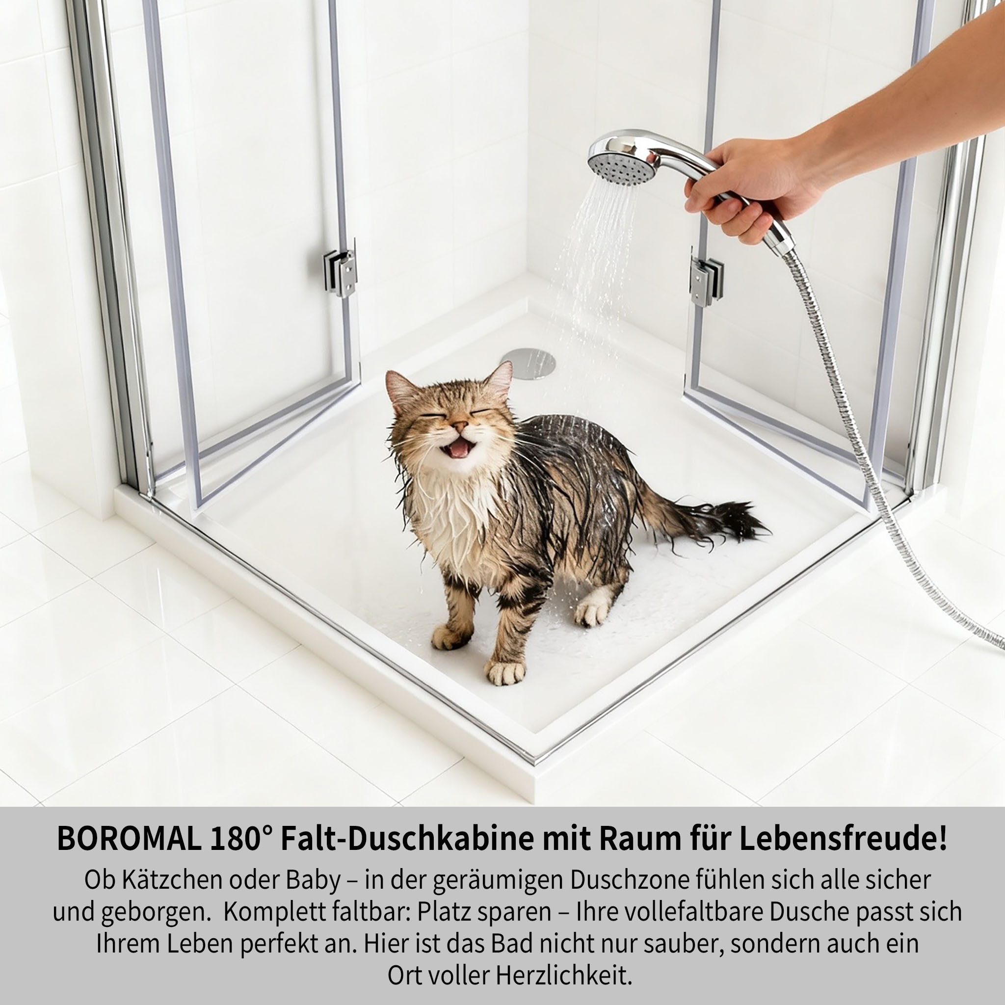 GOEZES Eckdusche Falttür 90x75 100x80 100x100 H:195cm Duschkabine Eckeinsti günstig online kaufen
