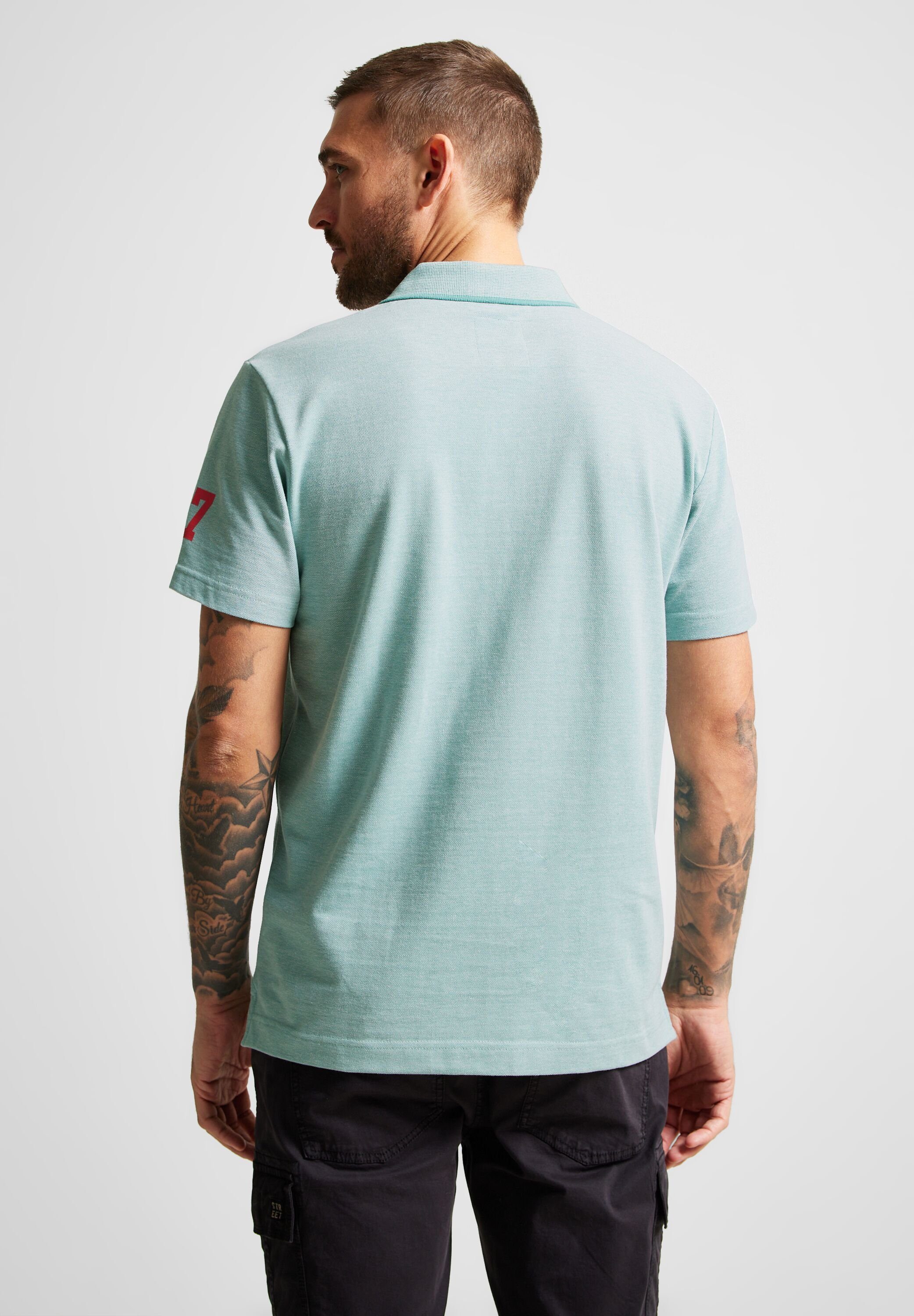 STREET ONE MEN dust green Poloshirt