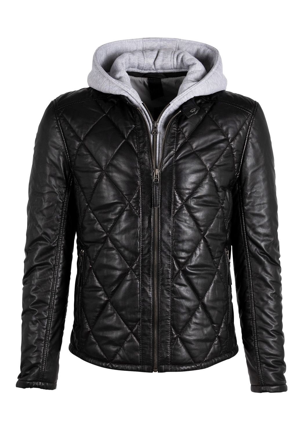 Gipsy Lederjacke GMCabon RF, Bequeme Passform durch Regular Fit