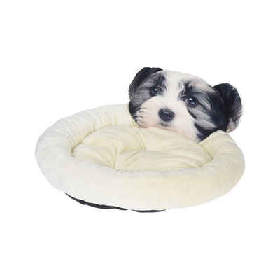 HTI-Living Tierbett Tierkissen Hunde-Design, Hundebett mit Hundekopf verziert