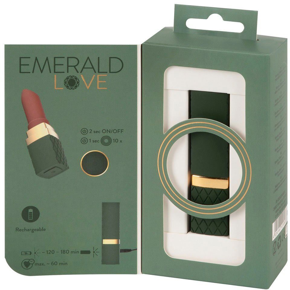 Emerald Love Im Mini-Vibrator, Lippenstift-Design