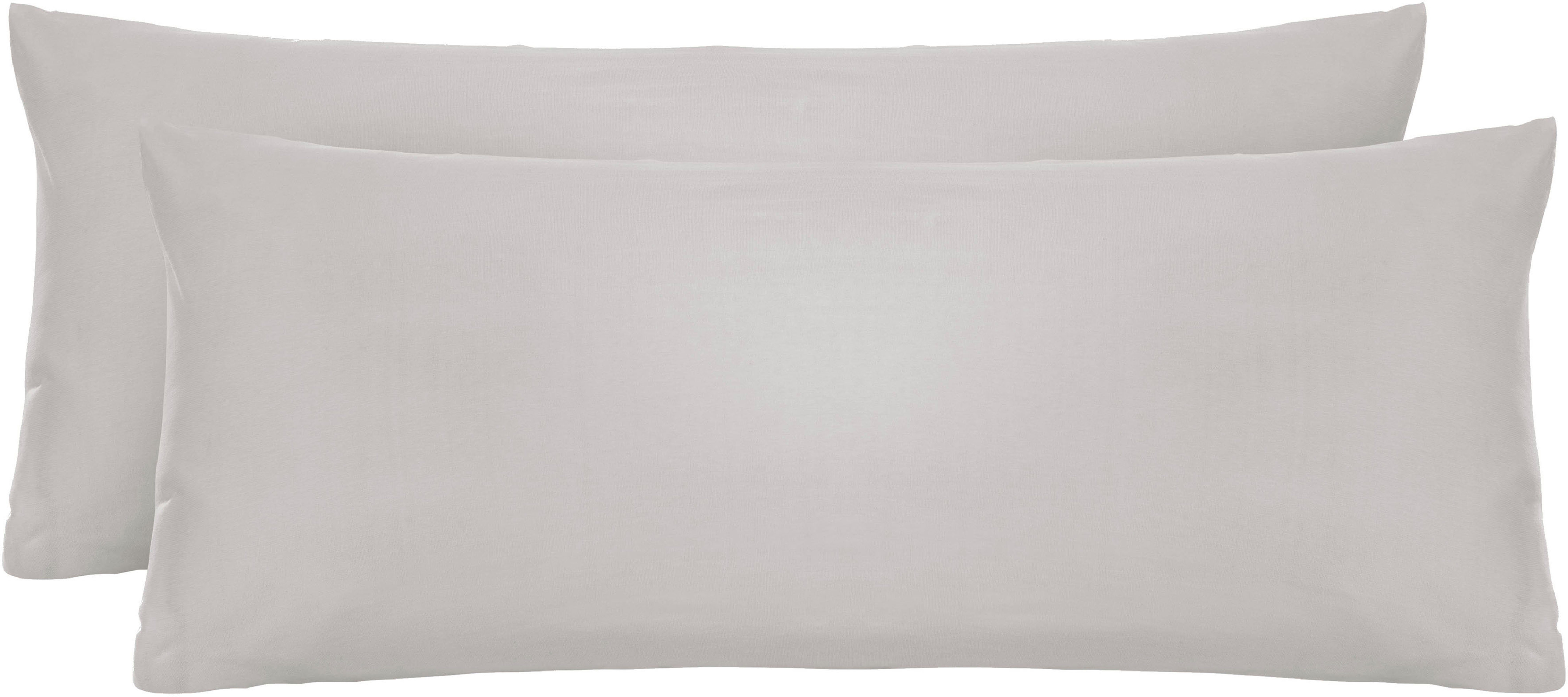 Biberna Kissenbezug Michi Feinjersey mit Reißverschluss, (2 Stück), verschi günstig online kaufen