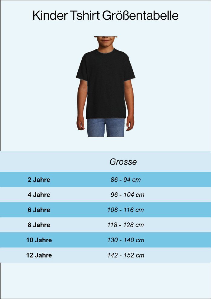 süßem Designz T-Shirt glitzer Einhorn Schule der Kinder Shirt jetzt in Youth Grau Frontaufdruck mit Ich