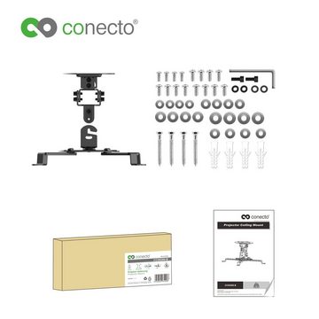 conecto Universal Projektor- Beamer Deckenhalterung Beamer-Deckenhalterung, (schwenkbar um 360°, neigbar)