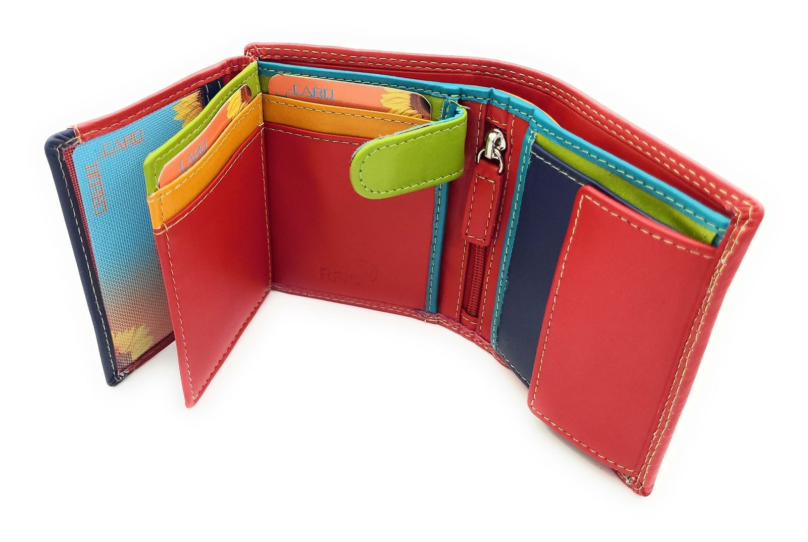 JOCKEY CLUB Mini Geldbörse kleines echt Leder Damen Portemonnaie mit RFID S günstig online kaufen