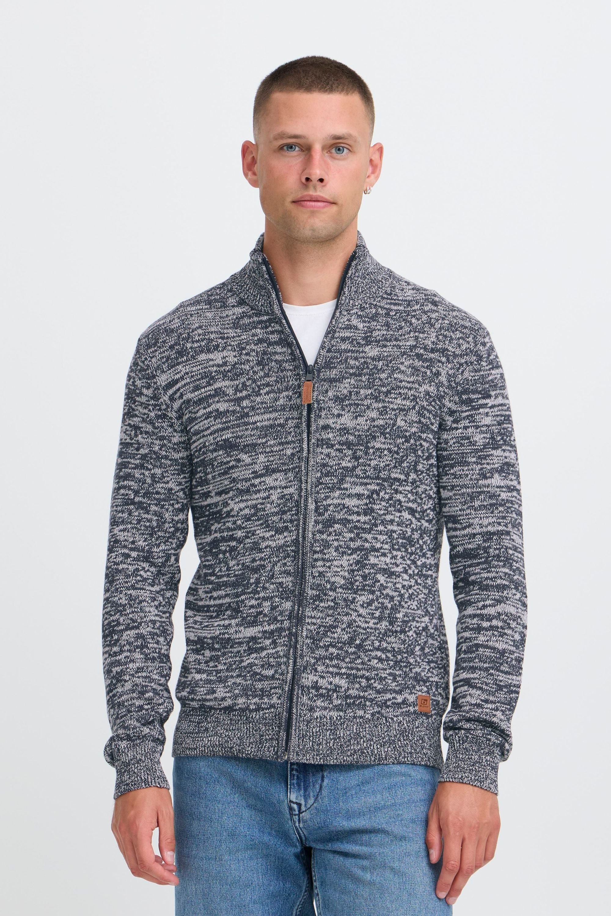 Blend Strickjacke BHDano Stilvolle Grobstrick-Jacke mit Stehkragen