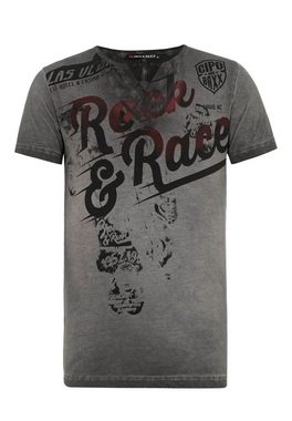 Cipo & Baxx T-Shirt mit Rock&Pace Aufdruck
