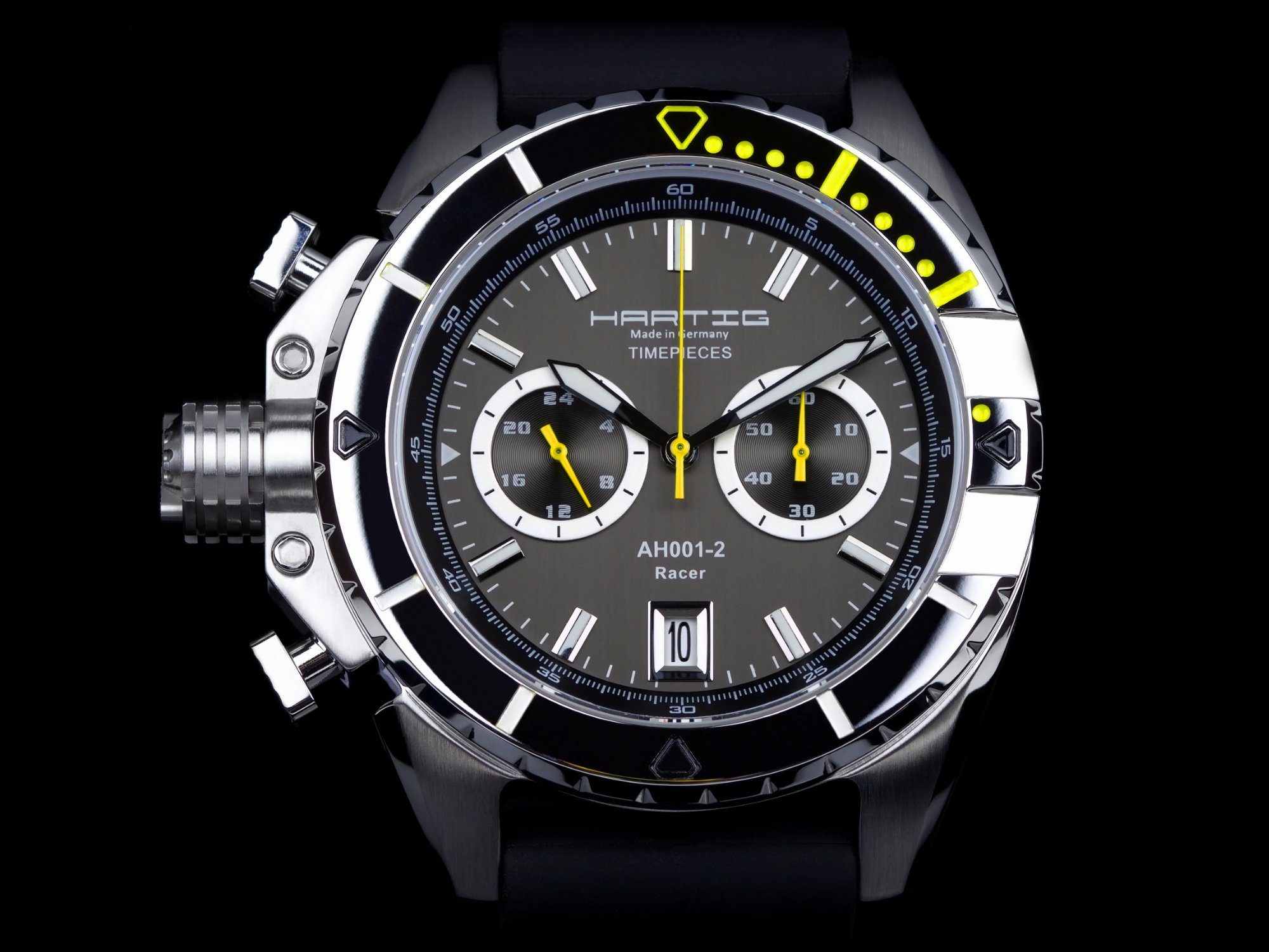 Timepieces AH001-2 Mechanische Hartig yellow Uhr