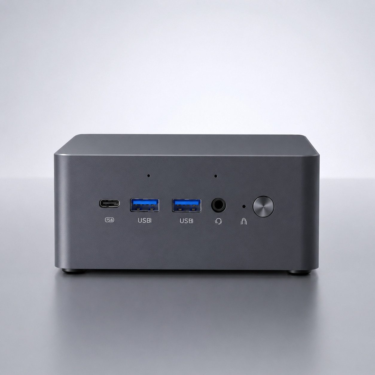 Welltin N124 Mini-PC mit Intel Meteor Lake Prozessor Mini-PC (Ultra 5 125H, Intel Arc Graphics, 8 GB (max. 32 GB) GB RAM, 256 GB SSD, 4K Quad-Display 2x HDMI 2x Type-C DDR5 TPM2.0 2,5G LAN Barebone)