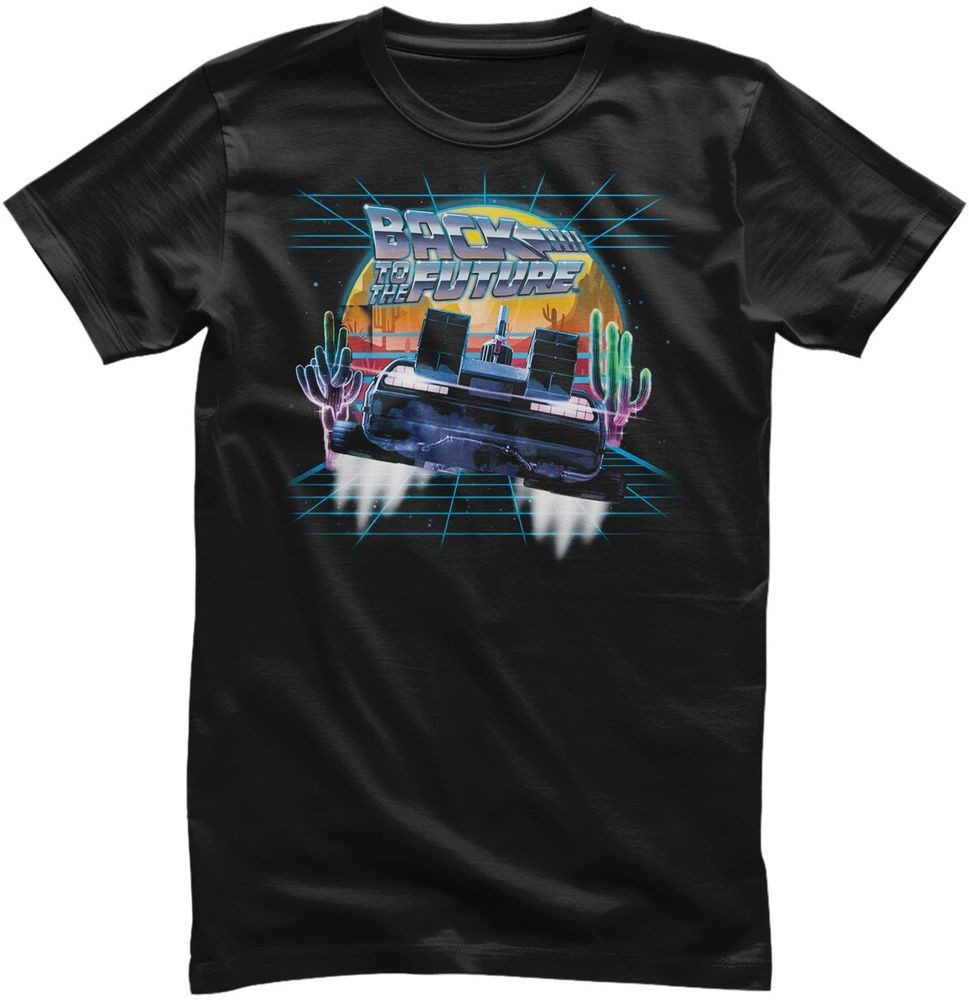 Back to the Future T-Shirt Back To The Future Retro Neon Desert T-Shirt