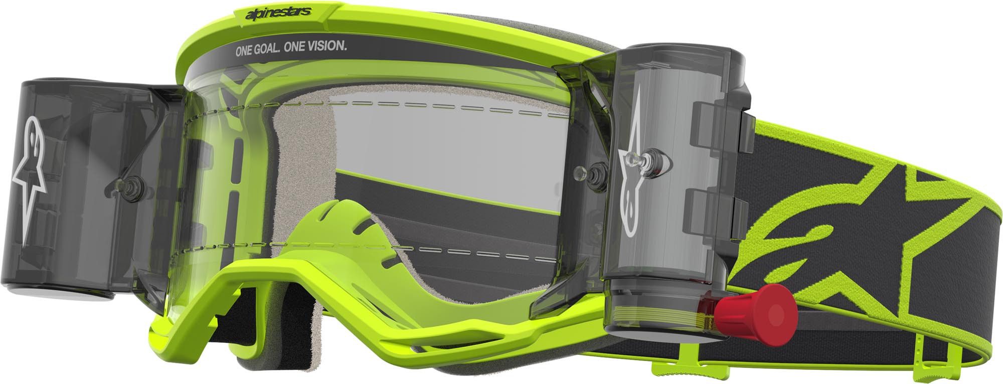 Alpinestars Motorradbrille Vision 5 Rora Roll-Off Motocross Brille, Antifog,Mit Band