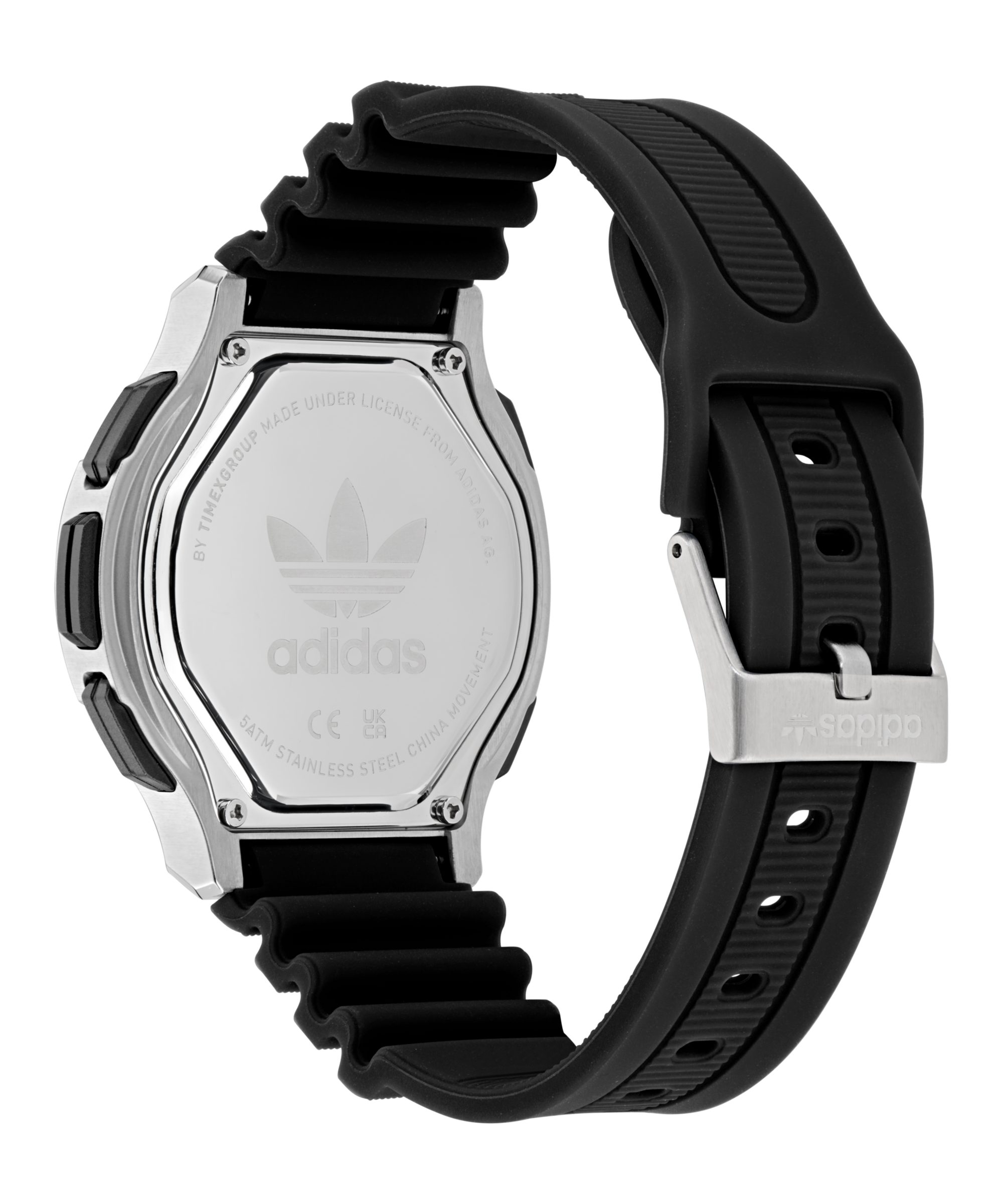 adidas Originals Chronograph EXPRESSION THREE DIGITAL AOFH255072I, Quarzuhr, Armbanduhr, Herrenuhr, Damenuhr,Silikonarmband,Stoppfunktion