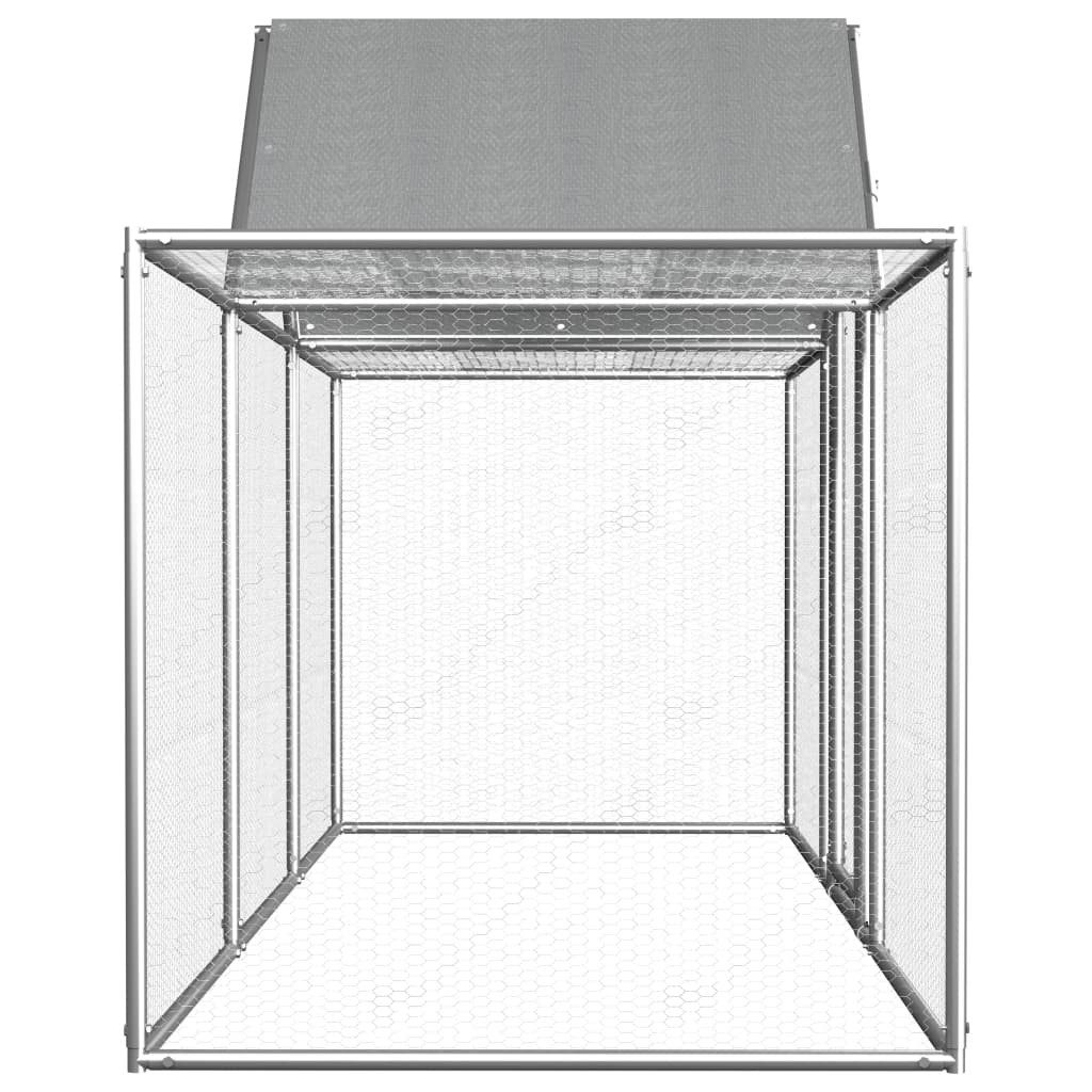 vidaXL Hühnerstall, Hühnerkäfig 3x1x1,5 m Verzinkter Stahl