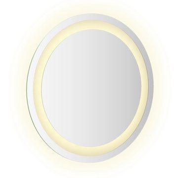 vidaXL Spiegel LED-Badspiegel 40 cm Rund Beleuchtet Licht Badezimmer