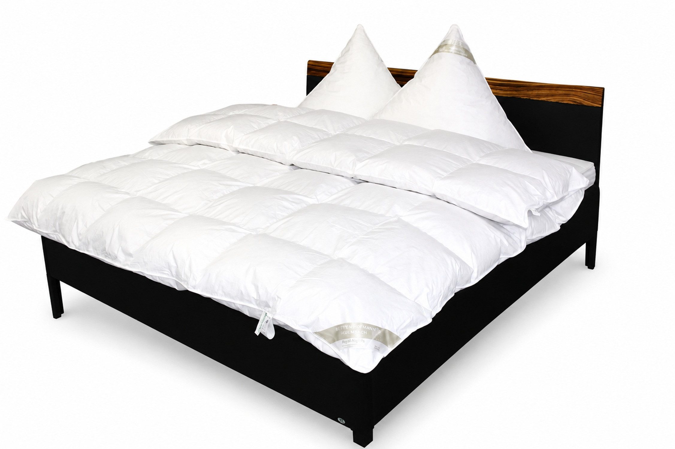 Betten Hofmann 4-Jahreszeitenbett Luxus Ganzjahres Daunenbett Daunendecke Bettdecke 7x8 200x220, Füllung: 100% Daunen, Bezug: 100% Baumwolle, mittelwarme Ganzjahresdecke, hypoallergen, made in germany