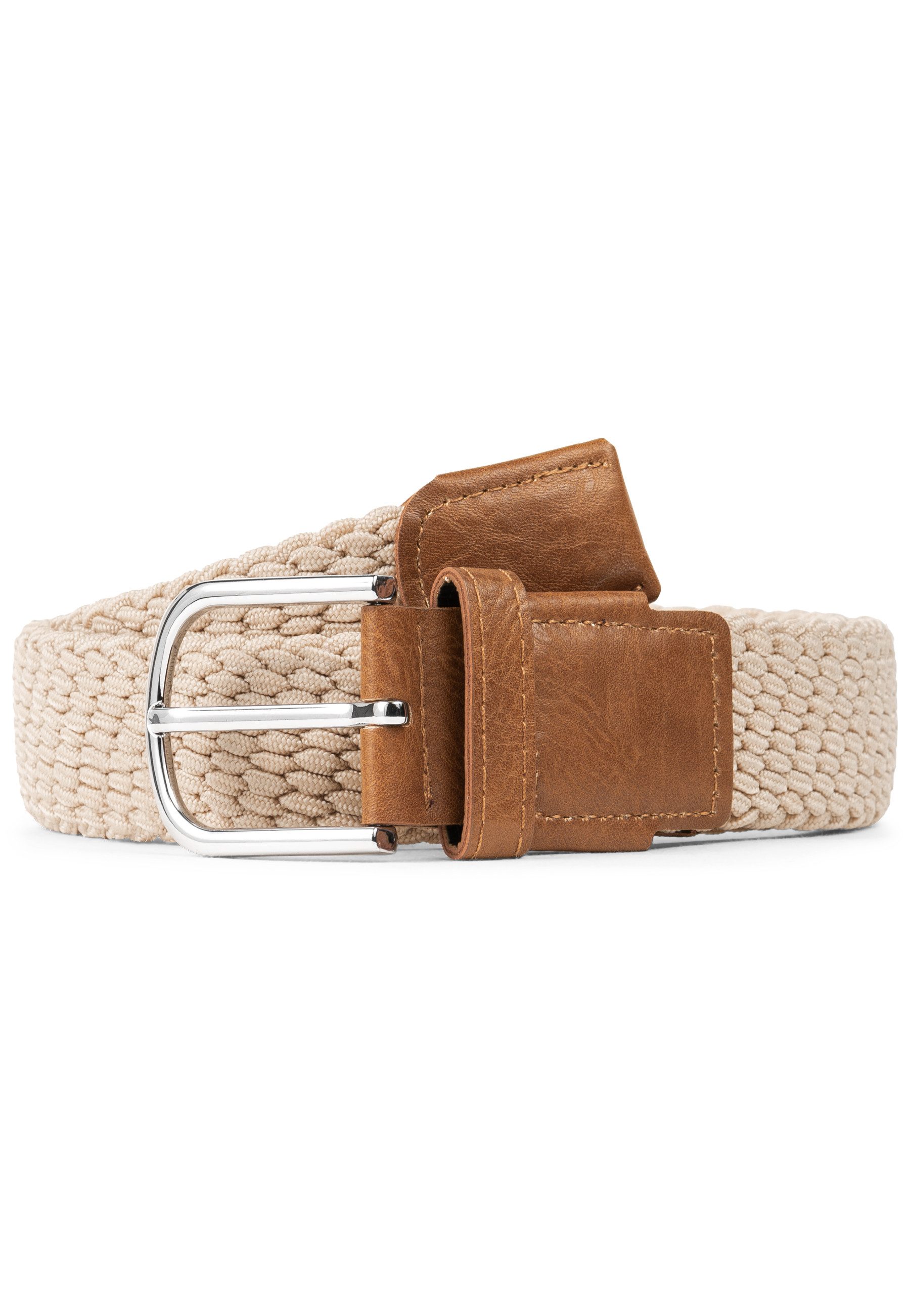 INDICODE Stoffgürtel Herren Alvin Gürtel Canvas Belt (1-St., 1) Elastischer Flechtgürtel - Stoffgürtel, dehnbarer Gürtel ohne Löcher – Bild 5 von 5