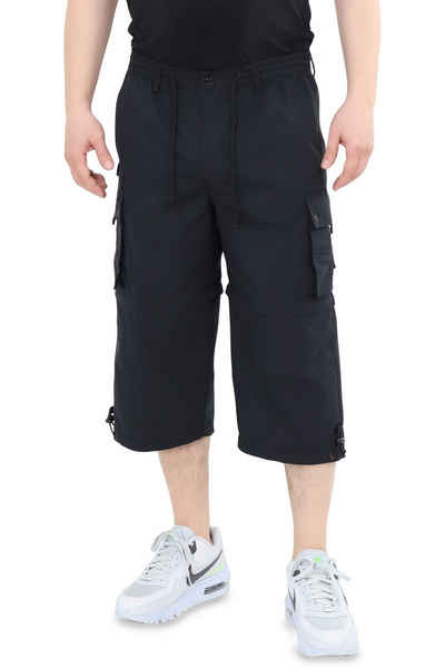 Ben Creek Cargobermudas QM7 3/4 Zip-Off Capri Bermuda, kurze Herren Shorts, Outdoorhose