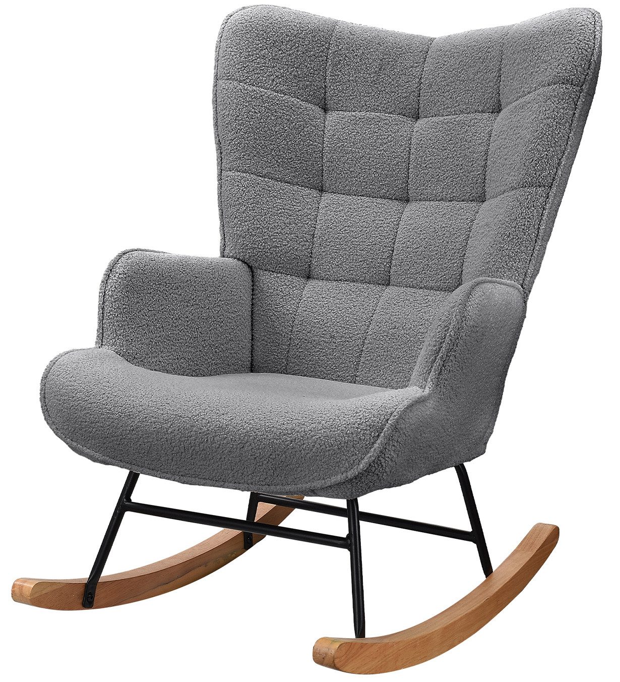 FUROKOY Schaukelstuhl Relaxsessel Schaukelsessel mit hoher günstig online kaufen