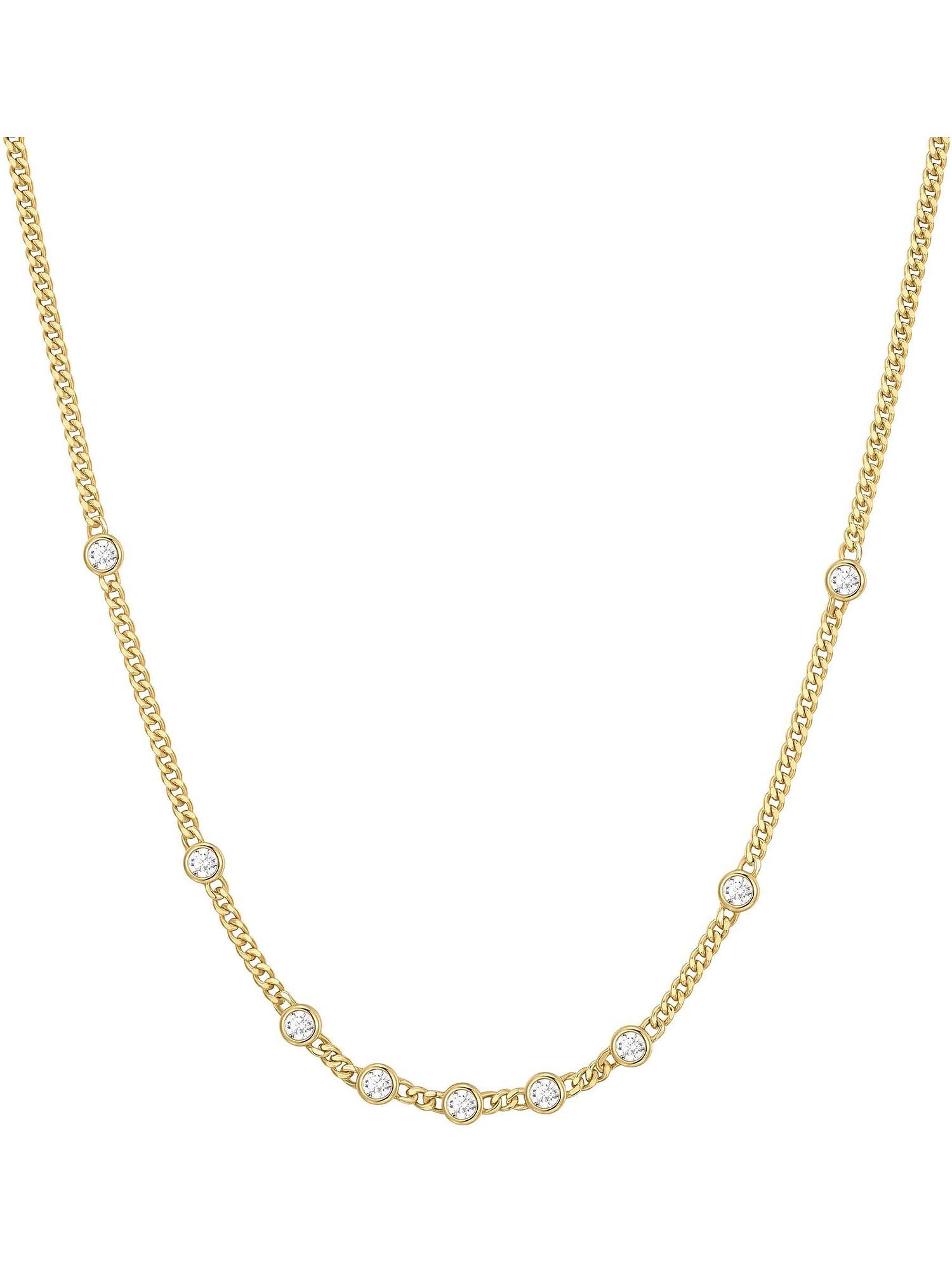 Collier Ania Haie Damen-Kette 925er Silber 9 Zirkonia