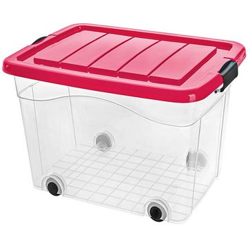 astor24 Aufbewahrungsbox »Kunststoffboxen mit Deckel Transportbox Schuhbox« (Spielzeugbox, 3 St., Lagerbox), Aufbewahrungsbox Deckel Kunststoffbox Stapelbox Lagerbox Transparent Regalbox