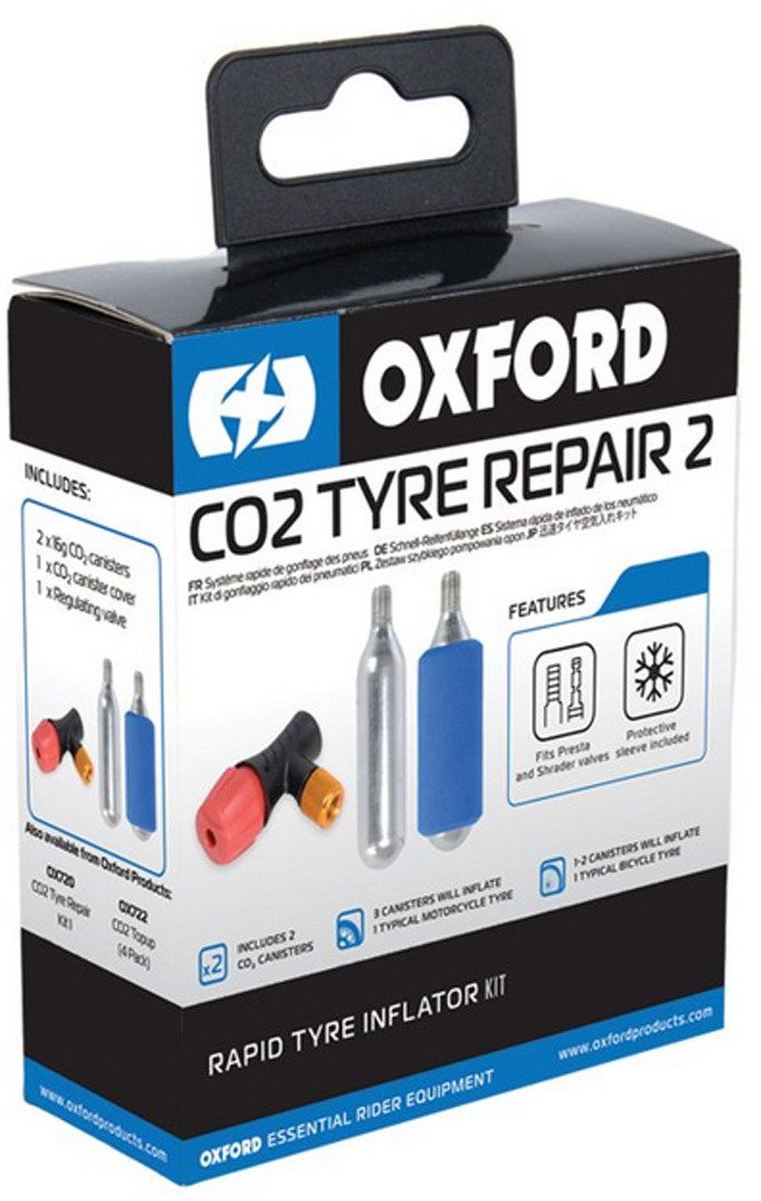 OXFORD Werkzeugtasche CO2 2 Reifenreparaturset