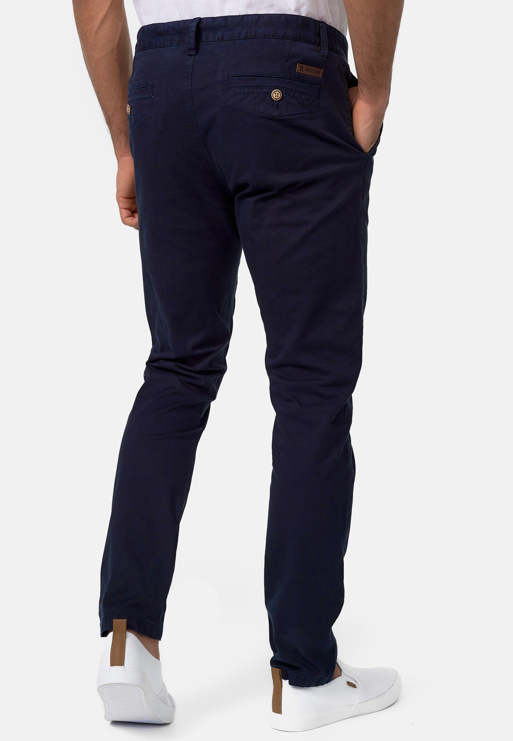 INDICODE Chinohose Herren Cherry Chino Hose Herrenhose 98% Baumwolle, 2% Elasthan – Bild 5 von 5