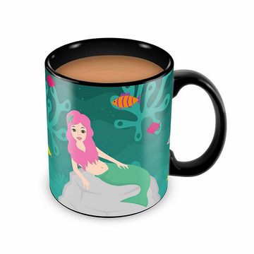 Thumbs Up Tasse "Meerjungfrau" (Mermaid Heat Change Mug) - mit Farbwechsel, Keramik, Farbwechseleffekt