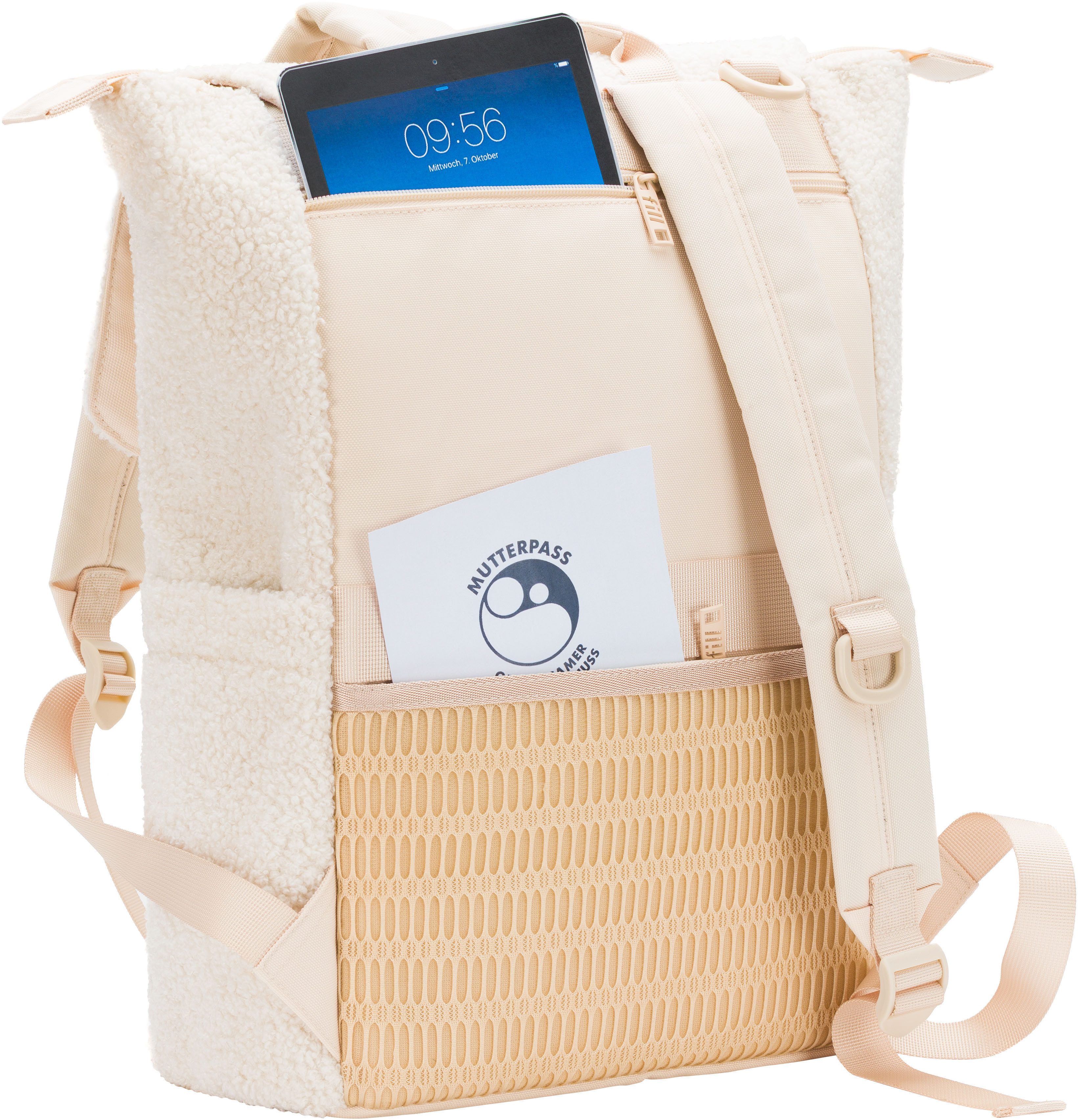 Fillikid Wickelrucksack Teddy, inkl. Wickeltunterlage