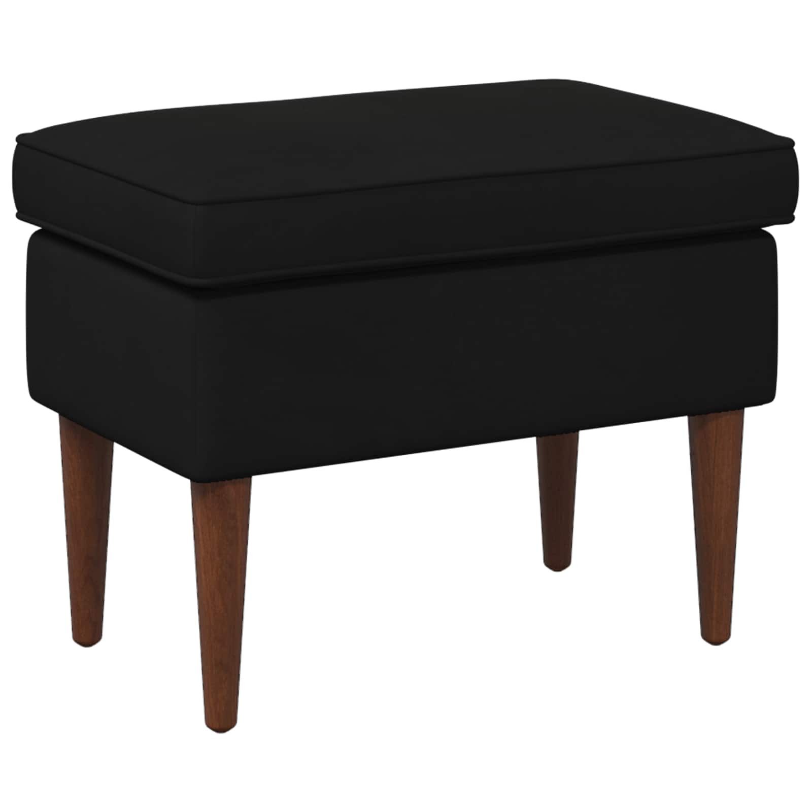 vidaXL Hocker Hocker Schwarz 55 x 35 x 41 cm Samt (1 St)