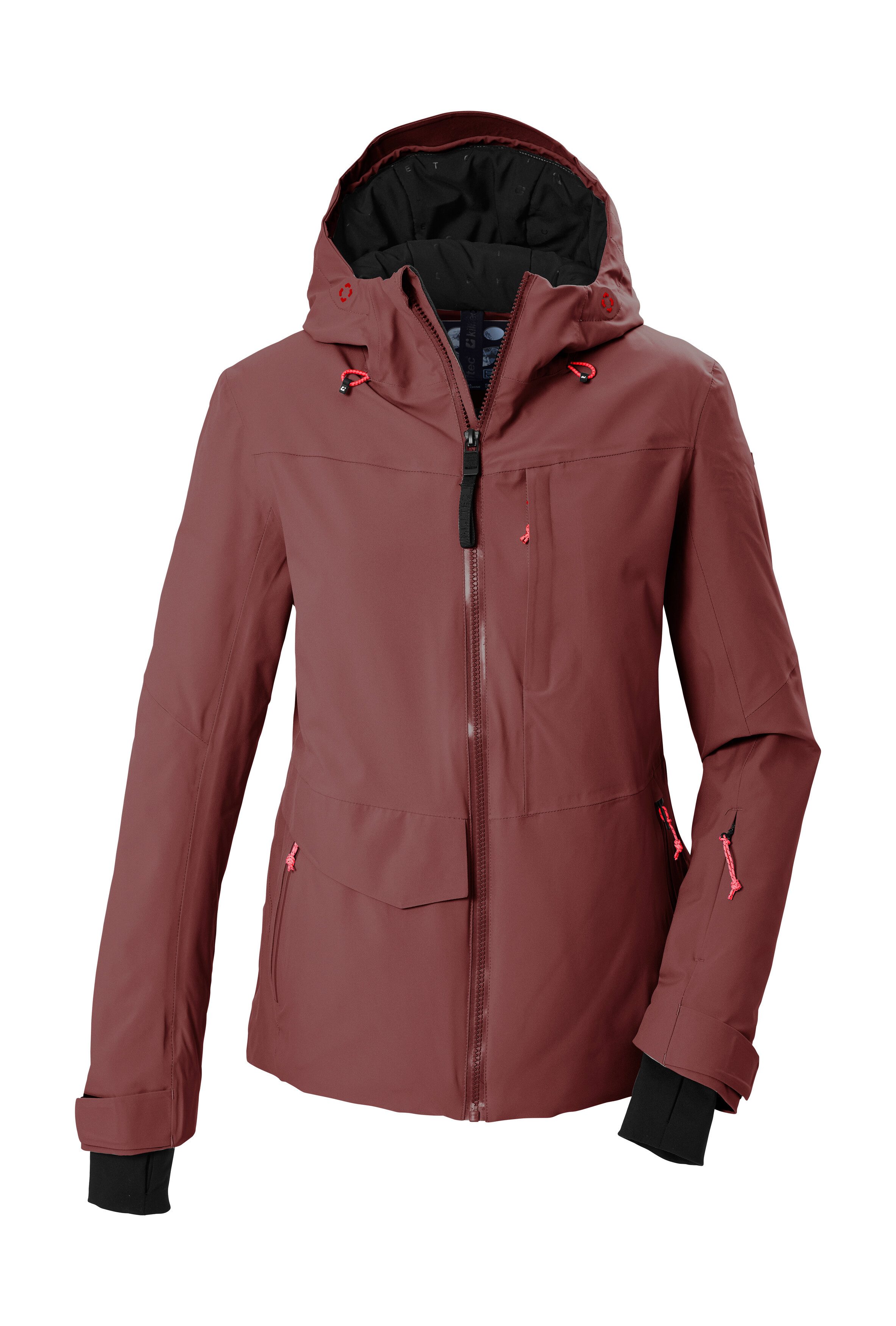 Killtec Skijacke KSW 112 WMN SKI JCKT Wasserdicht, atmungsaktiv, regulierbare Kapuze, Schneefang