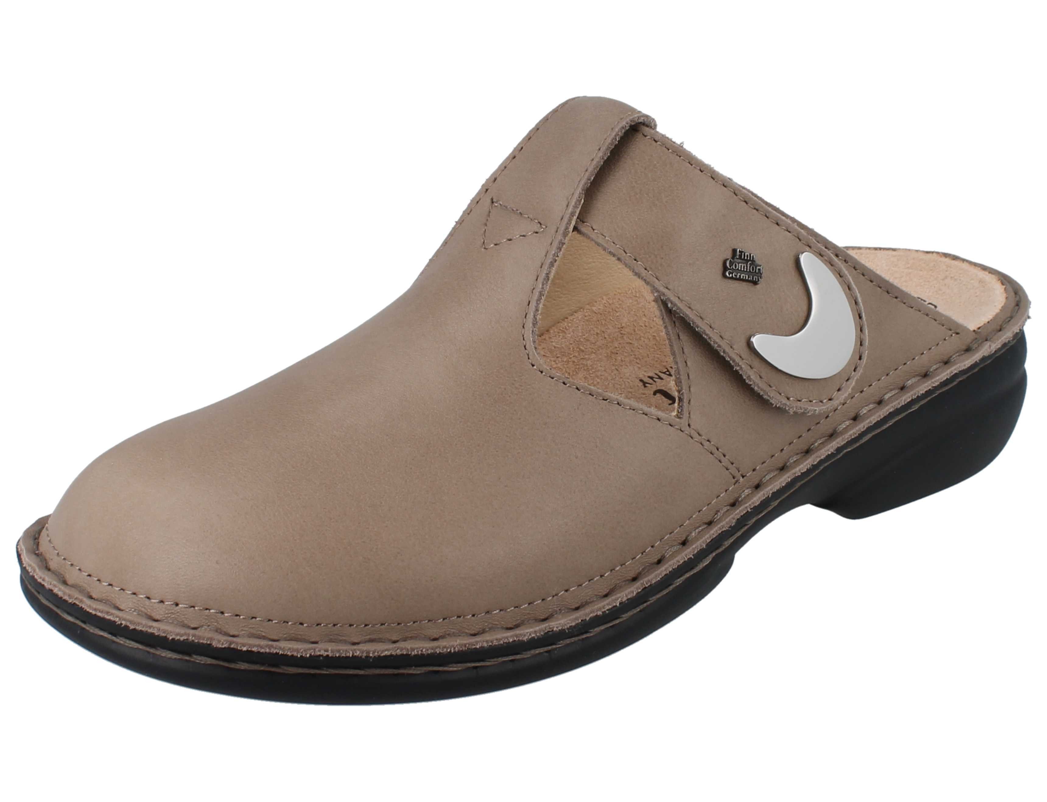 Finn Comfort FINN COMFORT Belem Damen Clogs beige Glattleder - Größe: 43 Clog Wechselfußbett