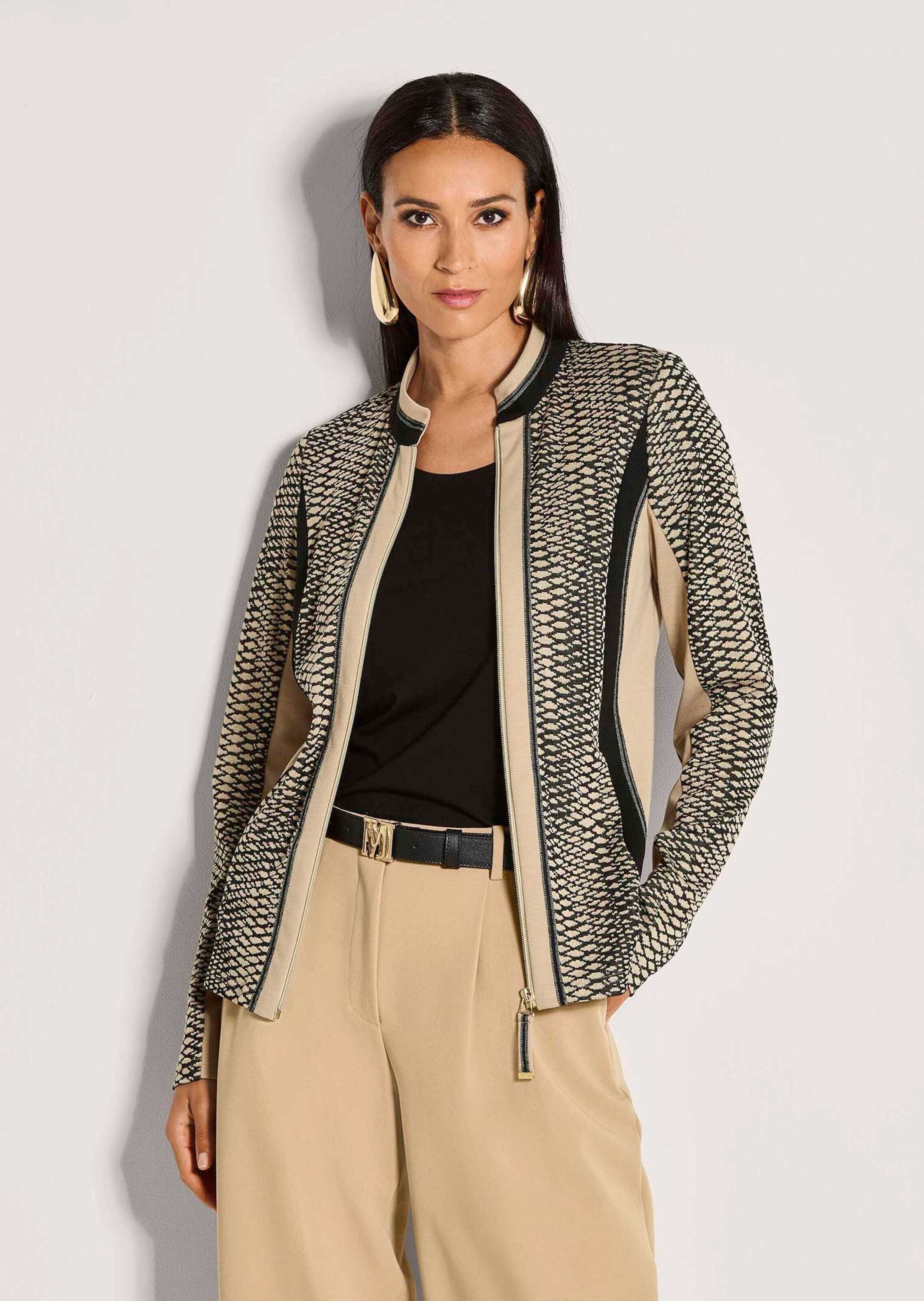 MADELEINE Kurzblazer Moderner Businessblazer mit All-Over-Print Blazer im s günstig online kaufen
