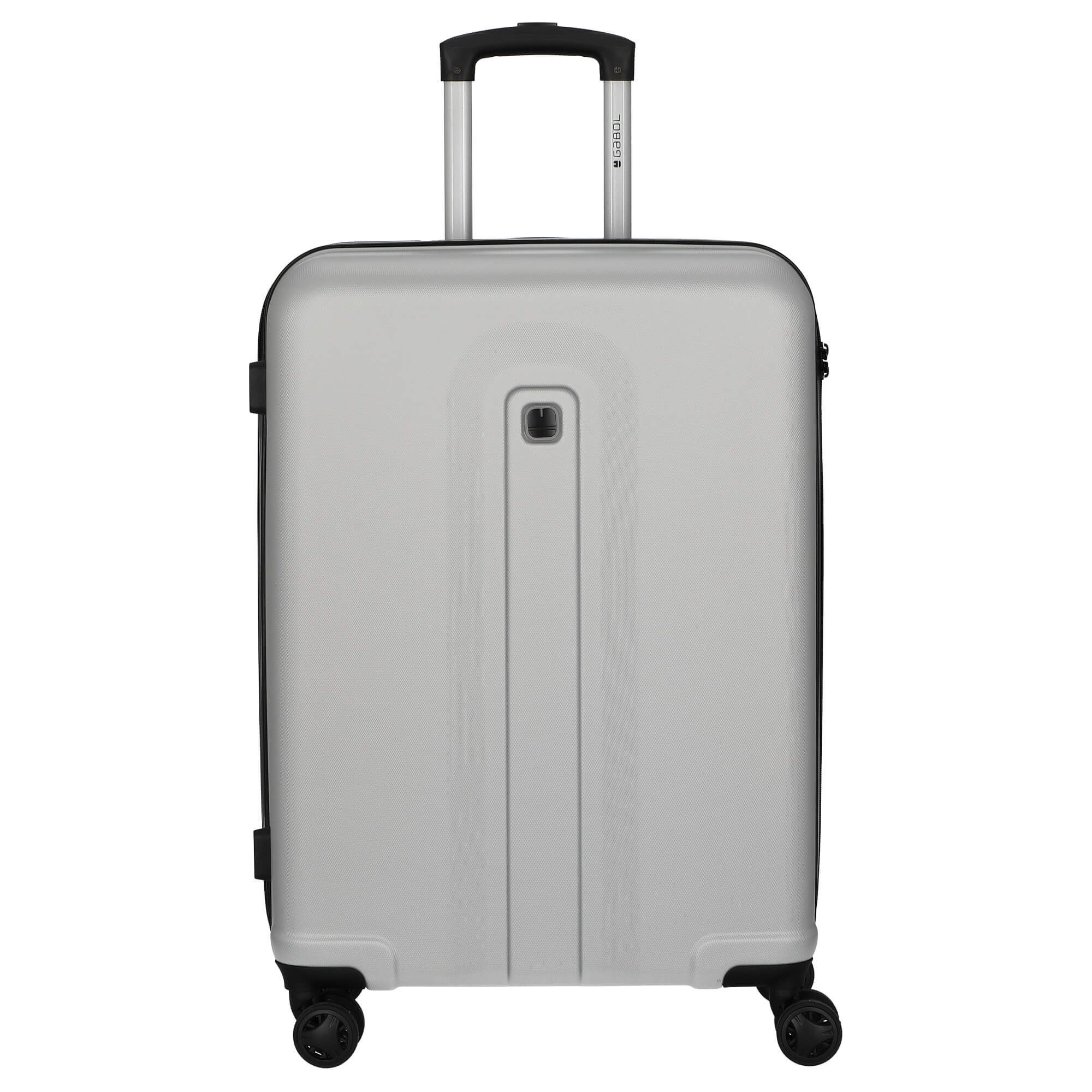 Gabol Koffer Jet - 4-Rollen-Trolley 66 cm M (silver), 4 Rollen