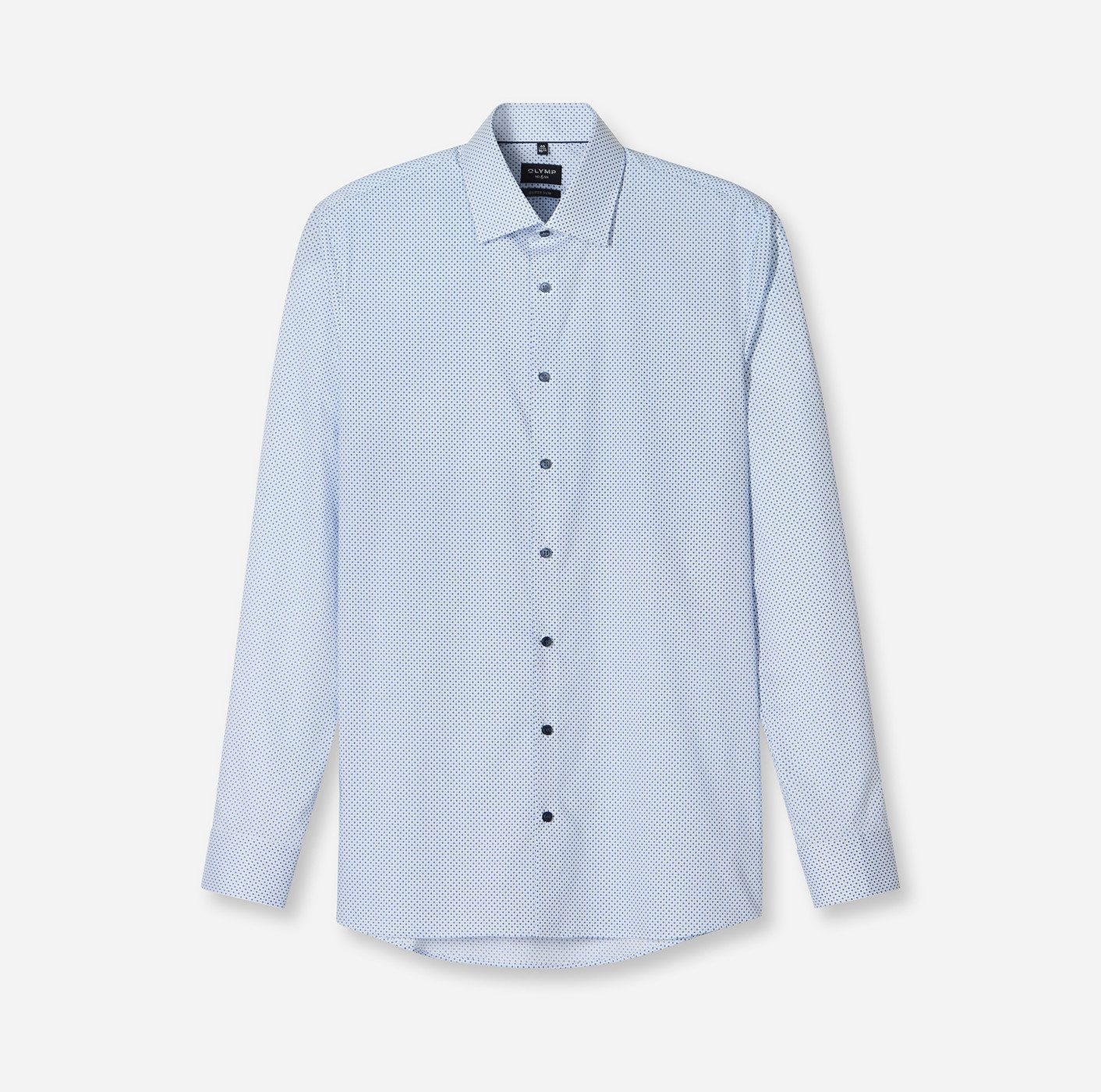 OLYMP Langarmhemd No 6 six super slim, New York Kentkragen, gemustert, Busi günstig online kaufen