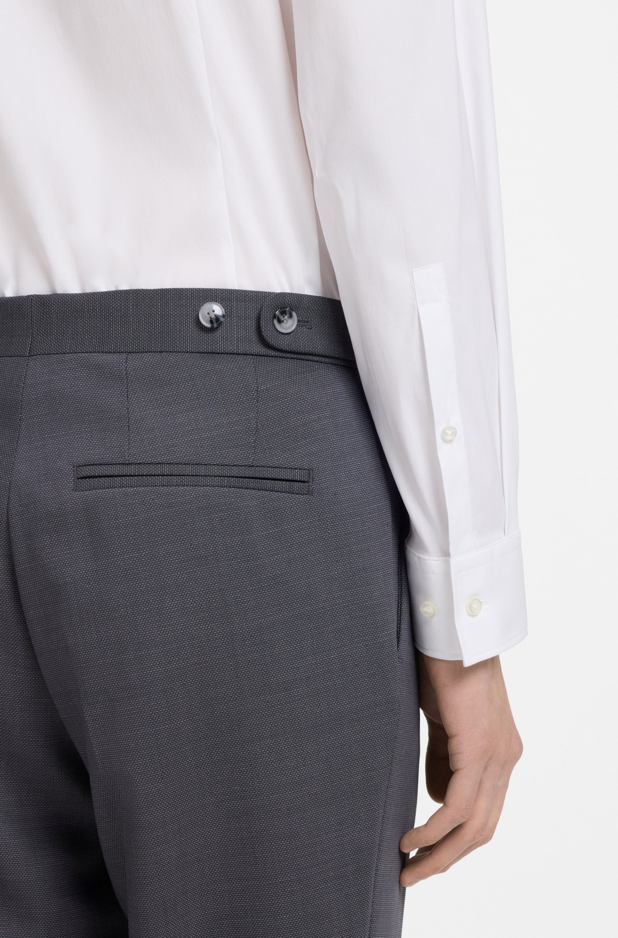 HUGO Businesshemd Kenno Kentkragen, Slim Fit, Baumwoll-Mix